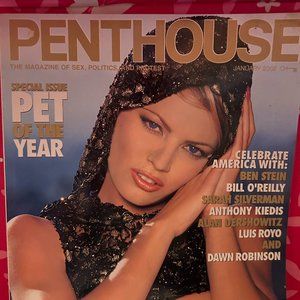 Penthouse JANUARY 2002 KARRIE JACOBS MEGAN MASON Pet of the Year Centerfold Nude